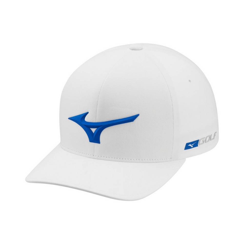 Mens Mizuno Tour Delta Fitted Hat White Philippines (KGJXAU984)